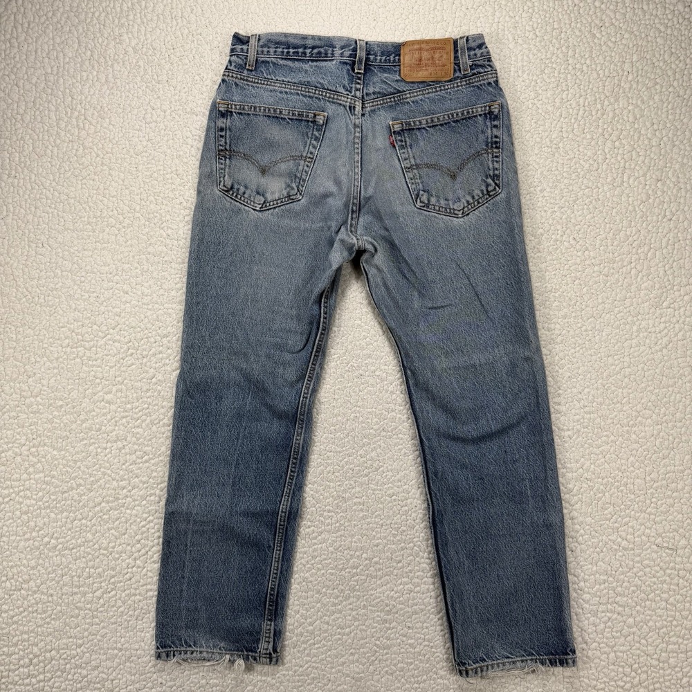 VTG Levis 505 Jeans Men's 34x30 (Actual 31x28) Y2K Grunge Streetwear - Picture 4 of 10